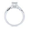 10kt White Gold Round Diamond Twist Bridal Wedding Ring Band Set 1/3 Cttw