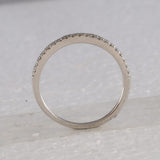 10kt White Gold Round Diamond Bridal Wedding Ring Band Set 1 Cttw