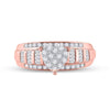 10kt Rose Gold Baguette Diamond Heart Bridal Wedding Engagement Ring 1/2 Cttw