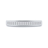 10kt White Gold Womens Baguette Diamond Wedding Band 1/4 Cttw