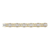 10kt Yellow Gold Mens Round Diamond Big Look Fashion Bracelet 3-1/5 Cttw