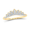 10kt Yellow Gold Womens Round Diamond Enhancer Wedding Band 1/6 Cttw