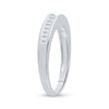 10kt White Gold Womens Baguette Diamond Wedding Band 1/4 Cttw