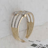 10kt Yellow Gold Womens Round Diamond Band Ring 1/3 Cttw